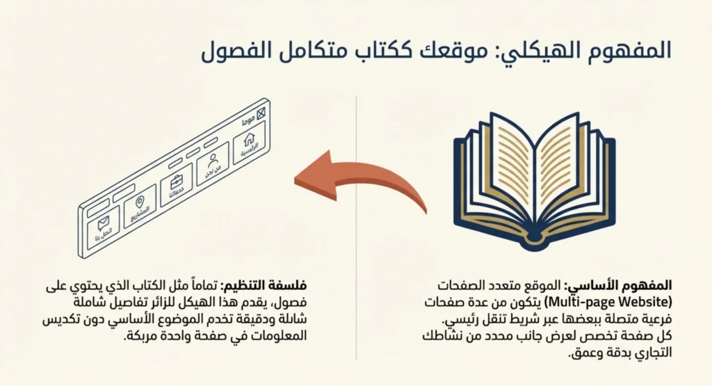 فوائد تصميم موقع إلكتروني متعدد الصفحات 01