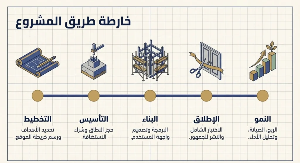 مراحل إنشاء موقع إلكتروني 01